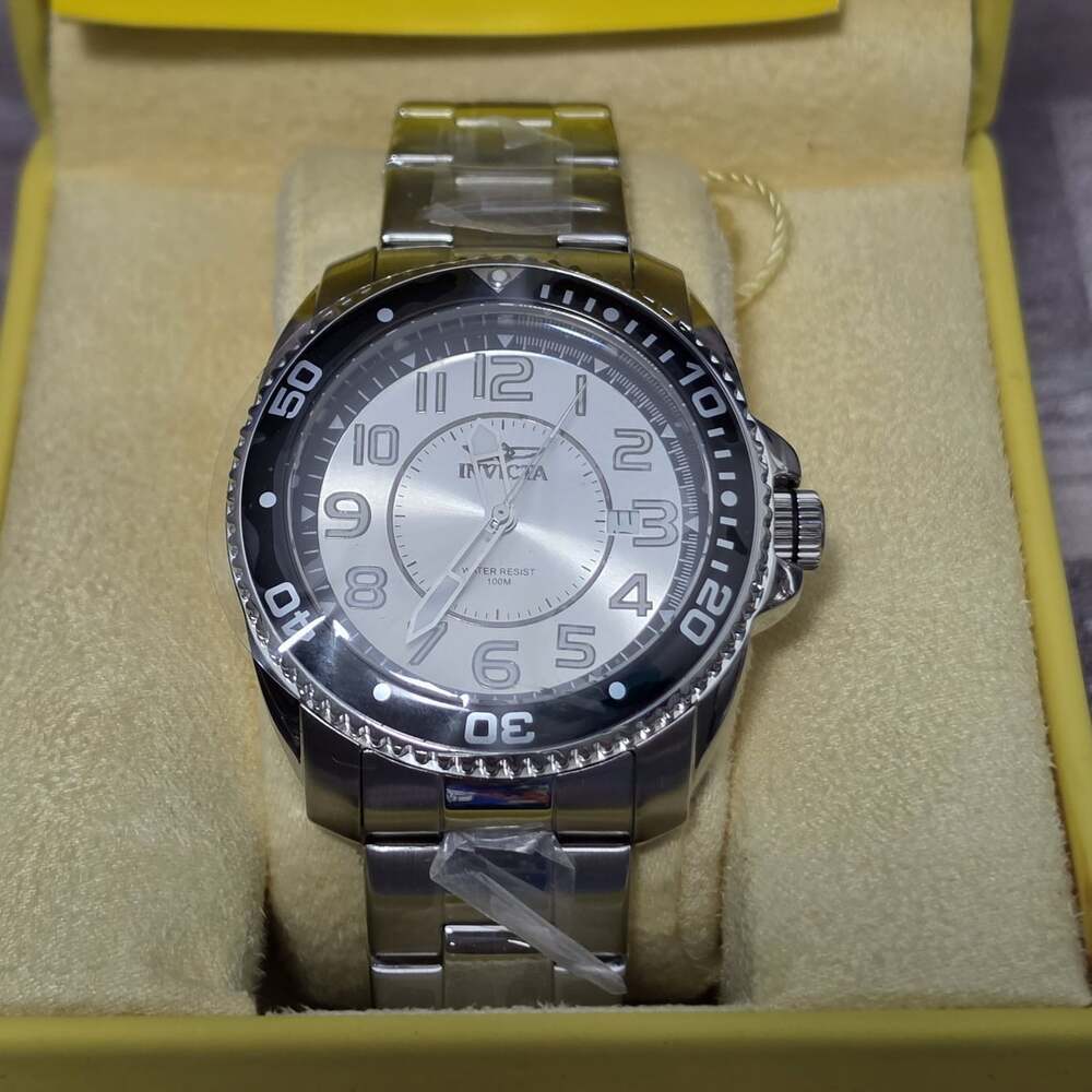 Invicta 16010 Men's S1 Rally Quartz Chrono Stainless Steel Watch Needs Battery